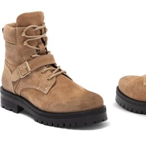 All Saints Paulina Suede buckle boots